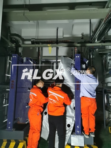 德润天玺换热站板换保温套