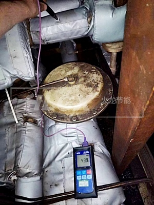 硫化系统管道保温套表面温度