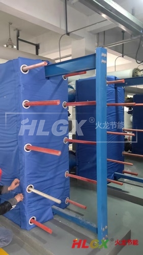 板式换热器保温套安装前