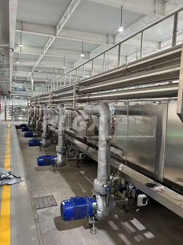 啤酒管线保温套安装效果