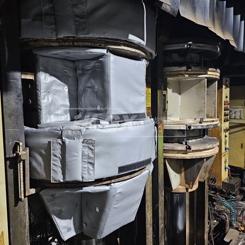 胶囊胎硫化机保温前后对比图