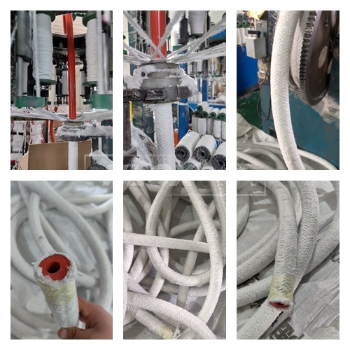 橡胶管外热防护套管编织